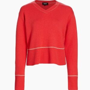 Wool Cash V-neck Sweater